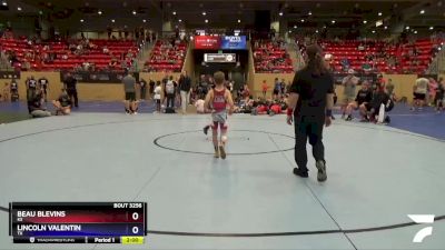 70 lbs Round 3 - Beau Blevins, KS vs Lincoln Valentin, TX