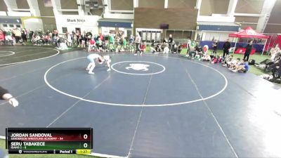 100 lbs Champ Round 1 (16 Team) - Jordan Sandoval, Sanderson Wrestling Academy vs Seru Tabakece, Idaho 2