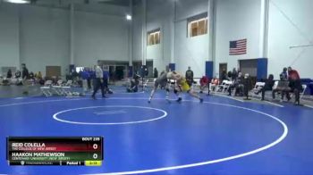 174 lbs Cons. Round 2 - Reid Colella, The College Of New Jersey vs Haakon Mathewson, Centenary University (New Jersey)