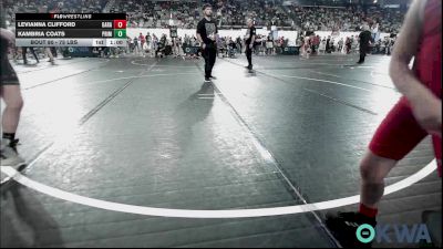 75 lbs Consi Of 8 #2 - Levianna Clifford, Garage Dawgs vs Kambria Coats, Prime Wrestling