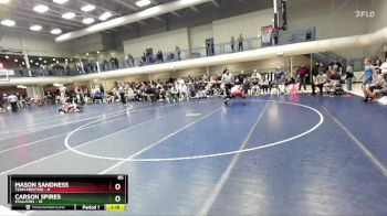 85 lbs Round 3 (4 Team) - Mason Sandness, Team Prestige vs Carson Spires, Stallions