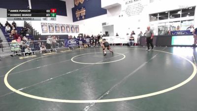 120 lbs Cons. Round 2 - Dominic Munoz, Northview vs James Fukuchi, Cerritos
