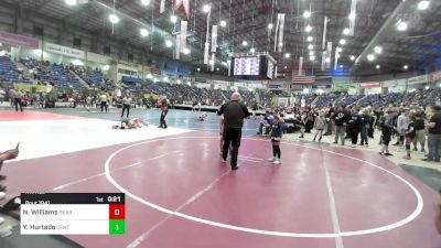 5th Place - Nicco Williams, Bear Creek Jr. Wrestling vs Yael Hurtado, Center