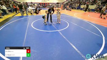 55 lbs Consi Of 4 - Barrett Ellis, Salina Wrestling Club vs Cole Ryon, Broken Arrow Wrestling Club