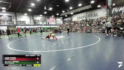 120 lbs 3rd Place Match - Jake Marzi, Temecula Valley vs Elijah Lepper, Vista Murrieta