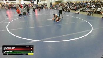 113 lbs Cons. Round 3 - Kalani Khiev, IL vs Nic Brase, IA