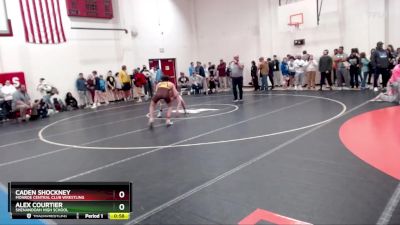 150 lbs Cons. Round 1 - Alex Courtier, Shenandoah High School vs Caden Shockney, Monroe Central Club Wrestling