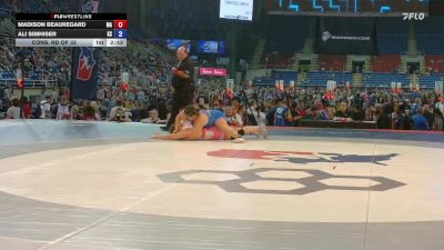 190 lbs Cons. Rd Of 32 - Madison Beauregard, MA vs Ali Simhiser, KS
