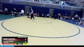 145 lbs 2nd Place Match - Tensei Thompson, Knight Armor Wrestling Club vs Dacian Winmill, 208 Badgers