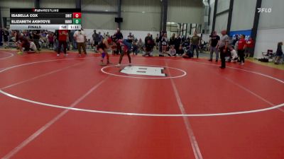 132 lbs Final - Isabella Cox, Smithsburg vs Elizabeth Akintoye, Hanover