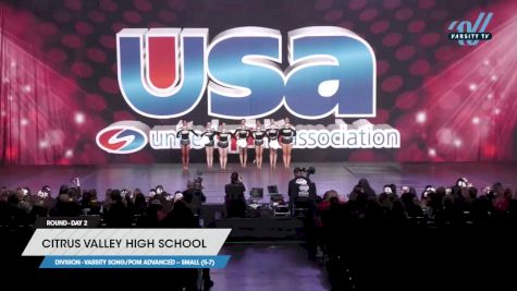 Citrus Valley High School - Varsity Song/Pom Advanced -- Small (5-7) [2023 Varsity Song/Pom Advanced -- Small (5-7) Day 2] 2023 USA Spirit & Junior Nationals/Collegiate Championships