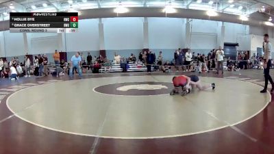 121-128 lbs Cons. Round 3 - Grace Overstreet, Rangers Wrestling Club vs Hollie Dye, Richlands Wrestling Club