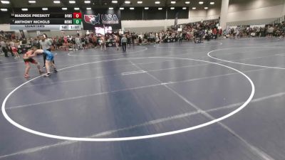 132 lbs Quarters - Anthony Nichols, MN Elite Wrestling Club vs Maddox Preskitt, Ranger 47 Wrestling Club