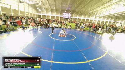 71 lbs Round 3 (4 Team) - Treyson O`Dell, Sanderson Wrestling Academy vs Quincy Nanquilada, Mat Demons