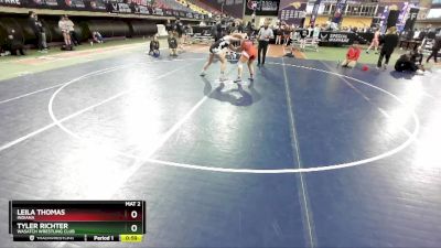 155 lbs Cons. Semi - Leila Thomas, Indiana vs Tyler Richter, Wasatch Wrestling Club