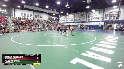 106 lbs Quarterfinal - Joshua Gonzalez, Murrieta Valley vs Maddox Garcia, Vista Murrieta