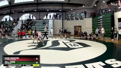 106 lbs Quarterfinal - Zane Messiter, St. John`s College vs Will Webb, Don Bosco