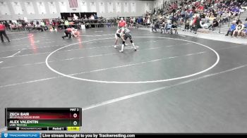 132 lbs Champ. Round 2 - Zech Bair, Belleville/Sugar River vs Alex Valentin, Lane Tech (IL)