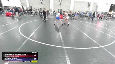 150 lbs Quarterfinal - Jd Minder-Broeckaert, Hudson Wrestling Club vs Jayden Stave, Victory School Of Wrestling