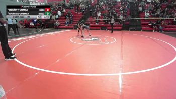 115 lbs Quarterfinal - Destiny Gomez, El Paso Hanks vs Karyme Guzman, El Paso Burges