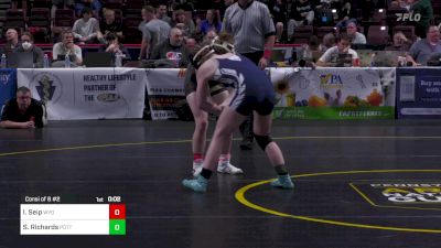 118 lbs Consi Of 8 #2 - Isabell Seip, Wyoming Valley West-G vs Savannah Richards, Pottstown-G