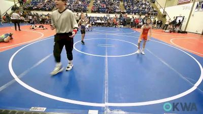 70 lbs Round Of 16 - Dylan Detherow, Verdigris Youth Wrestling vs Nickolas Zelaya, Catoosa Youth Wrestling