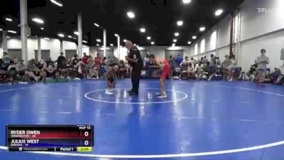 97 lbs Placement Matches (8 Team) - Ryder Owen, Washington vs Julius West, Indiana