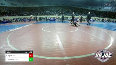 80 lbs Quarterfinal - Bradley Egan, Cowboy Wrestling Club vs Charlie Flanery, Bandit Combat Sports