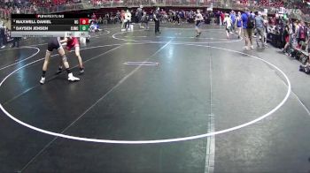 110 lbs Champ. Round 2 - Daysen Jensen, Chadron Junior Wrestling Club vs Maxwell Daniel, Norfolk Catholic