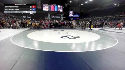 157 lbs Champ. Rd Of 128 - Cooper Culver, CA vs Matthew Kaiser, VA