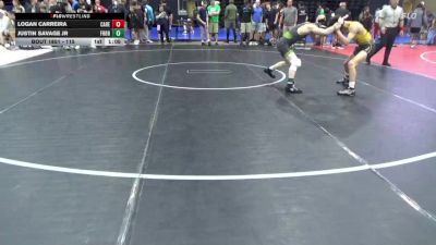 115 lbs Round Of 16 - Logan Carreira, Care Vincent vs Justin Savage Jr, Front Royal