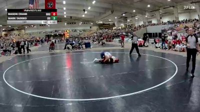 120 lbs Semis & 1st Wb (8 Team) - Mark Taddeo, Summit High School vs Mason Crane, Knoxville Halls High School