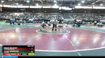 107 lbs Champ. Round 2 - Tyler Rodriguez, Wasatch vs Grace Belmont, Capistrano Valley