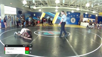 165 lbs Round 5 (8 Team) - Isaiah Day, Eagles WC vs Leandre Campbell, Braves WC