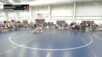 74 lbs Quarterfinals (8 Team) - Eliace Majka, Black Fox vs Hayzon Walker, Team RJN