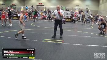 92 lbs Cons. Semi - Ryan Addis, Graham Future Falcons vs Payt Titus, Mattoon Youth Wrestling