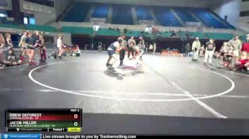 140 lbs Round 1 (3 Team) - Drew Deforest, Carolina Reapers vs Jacob Miller, Team Bear Wrestling Club Red