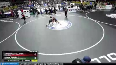 98 lbs Cons. Round 4 - Aaron Castellanos, California vs Frank Ramirez, Brawley Gladiators 2.0 Wrestling