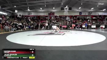 149 lbs 1st Place Match - Jalen Spuhler, UW-Parkside vs Hayden Kuhn, Ashland