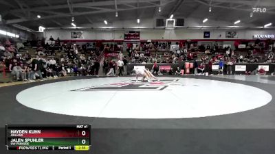 149 lbs 1st Place Match - Jalen Spuhler, UW-Parkside vs Hayden Kuhn, Ashland