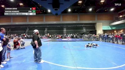53-54 lbs Round 3 - Hunter Romero, Greenwave Youth Wrestling Club vs Carson Ortiz, Nevada Elite