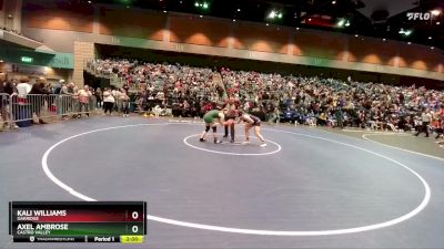 135 lbs Quarterfinal - Kali Williams, Oakridge vs Axel Ambrose, Castro Valley