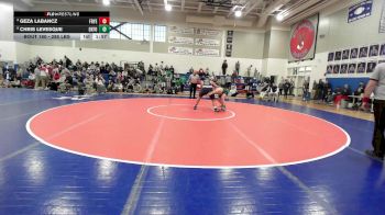 285 lbs Final - Geza Labancz, Fryeburg Academy vs Chris Levesque, Oxford Hills