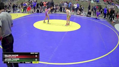 63 lbs Cons. Round 3 - Jayden Tanner, WKI Wrestling Club vs Dillon Mackie, Lebanon Mat Club