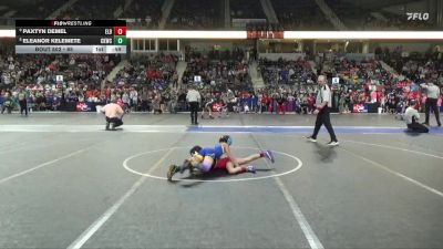 65 lbs Champ. Round 1 - Paxtyn Demel, ElDorado vs Eleanor Kelemete, Chaparral Kids Wrestling Club