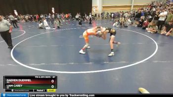 87 lbs Champ. Round 1 - Liam Carey, WI vs Daemen Duemmel, MO