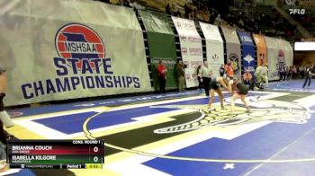 125 Class 1 lbs Cons. Round 1 - Isabella Kilgore, Marshfield vs Brianna Couch, Oak Grove