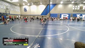 75 lbs 1st Place Match - Liliana Sharp, Uintah Girls Jr. High vs Faith Young, Champions Wrestling Club