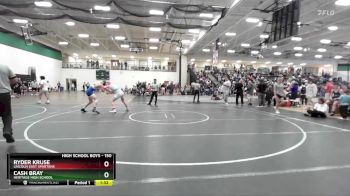 150 lbs Cons. Round 4 - Cash Bray, Heritage High School vs Ryder Kruse, Lincoln East Spartans