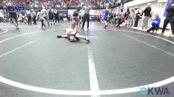 85 lbs Consi Of 8 #2 - Matthew Aaron, Noble Takedown Club vs Adyson Wagner, Choctaw Ironman Youth Wrestling